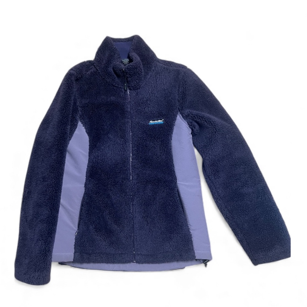 Moosejaw Womens Dark Purple and Light Purple Fleece Jacket